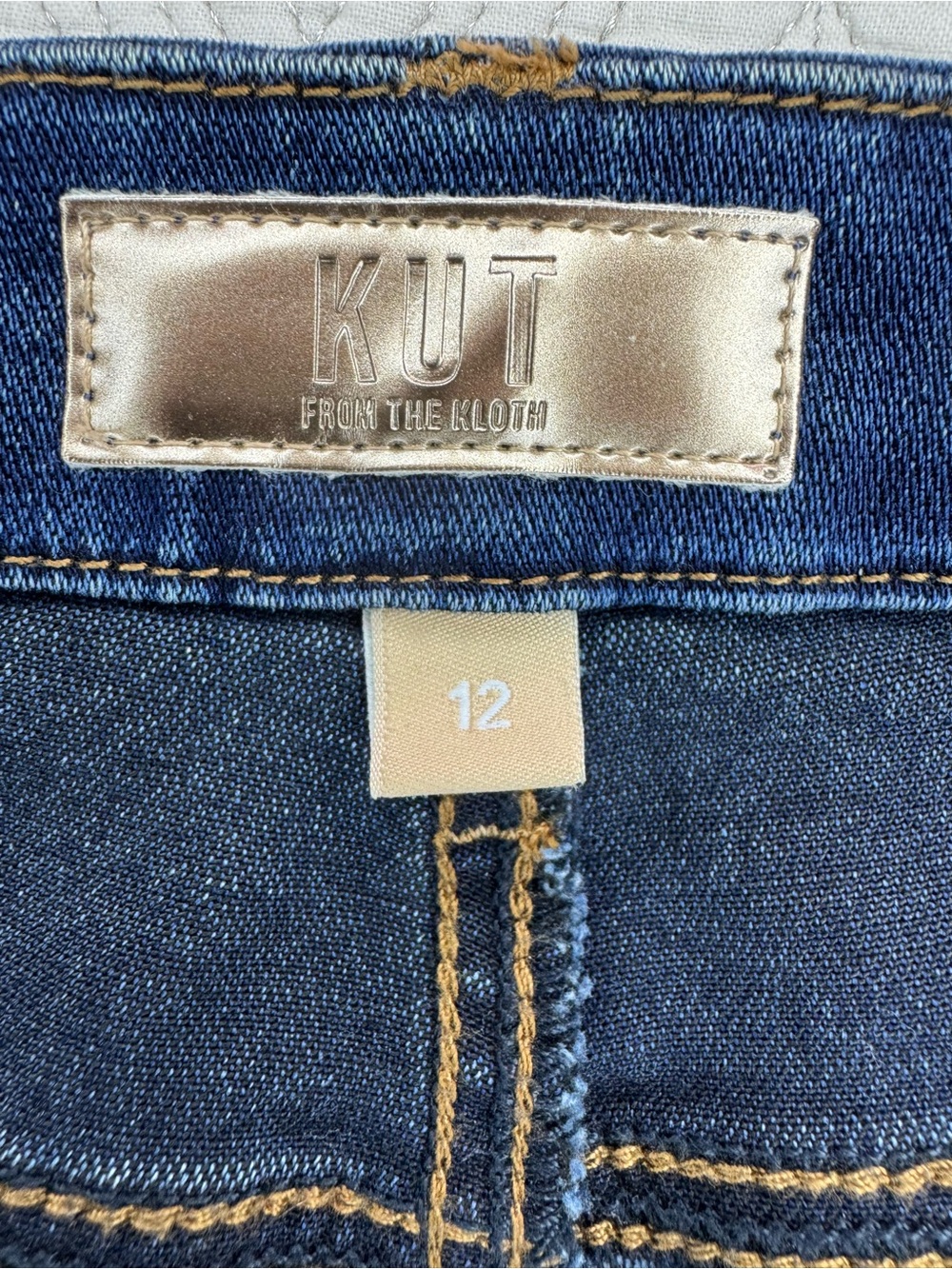 KUT from the Kloth Women's Meg High Rise Wide Leg Patch Pockets Jeans Size 12 - Picture 14 of 15